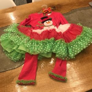 Set of 2 Emily Rose holiday themed outfits size 4